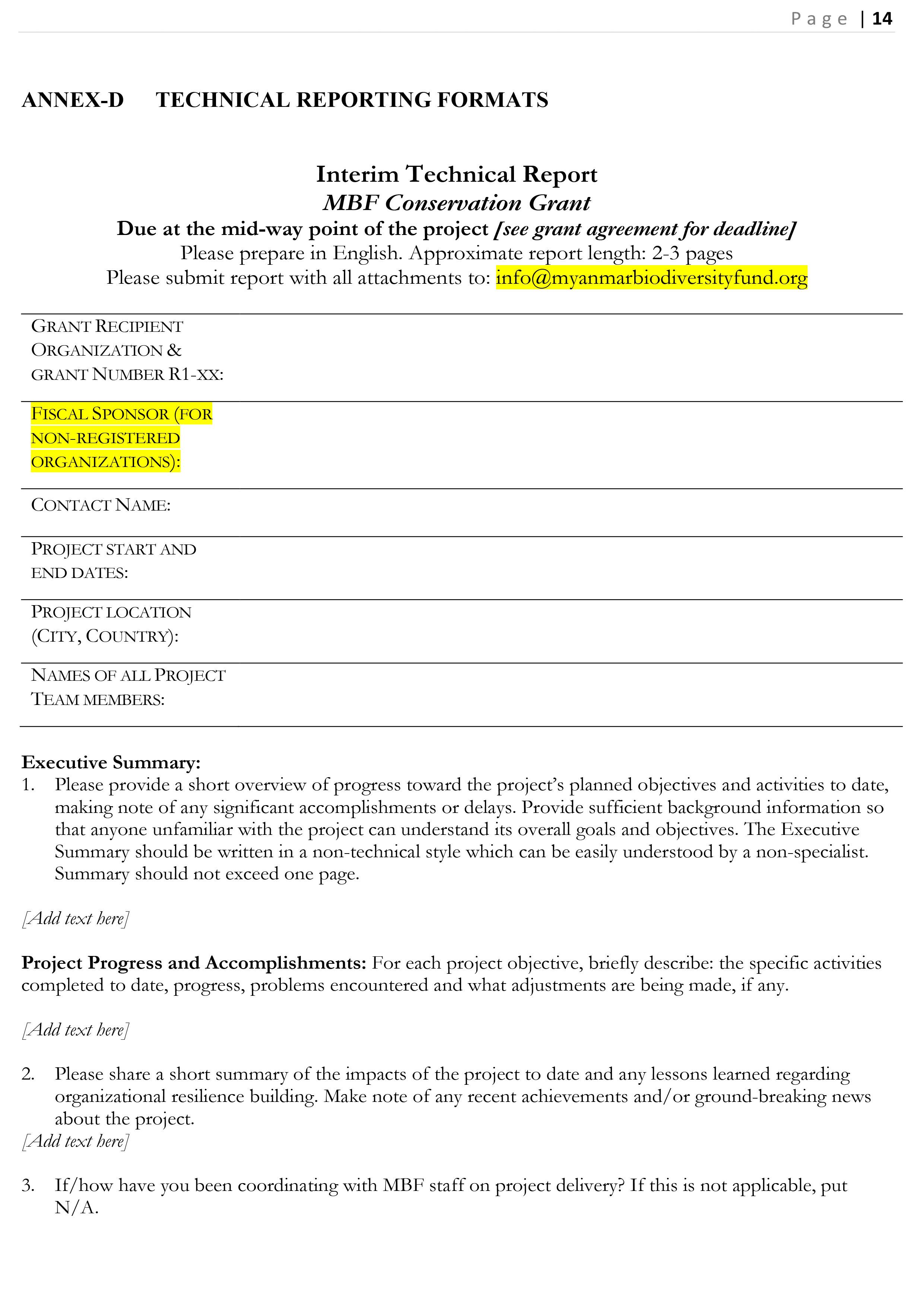 GRANTS Disbursement Policy and Procedures