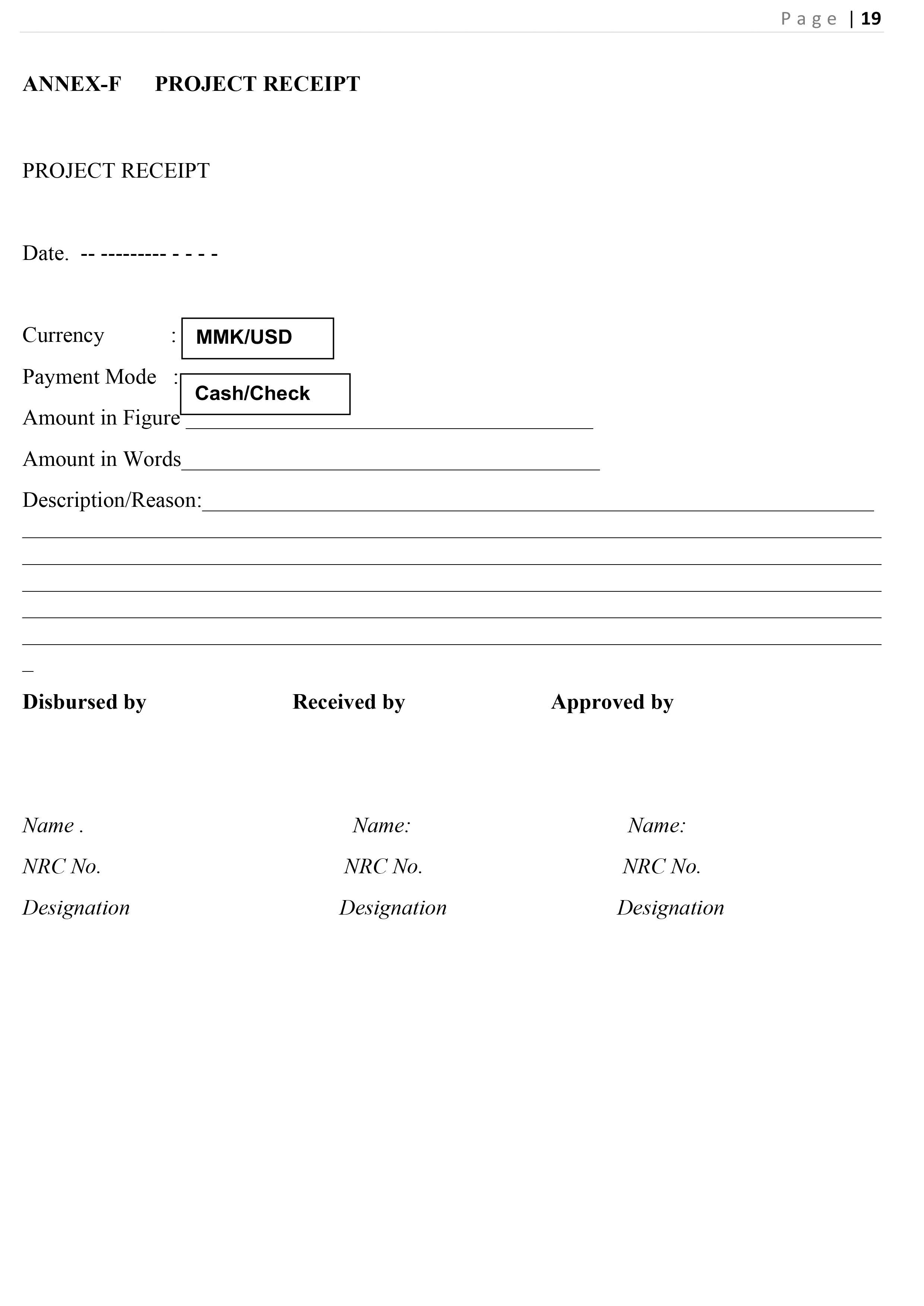 GRANTS Disbursement Policy and Procedures
