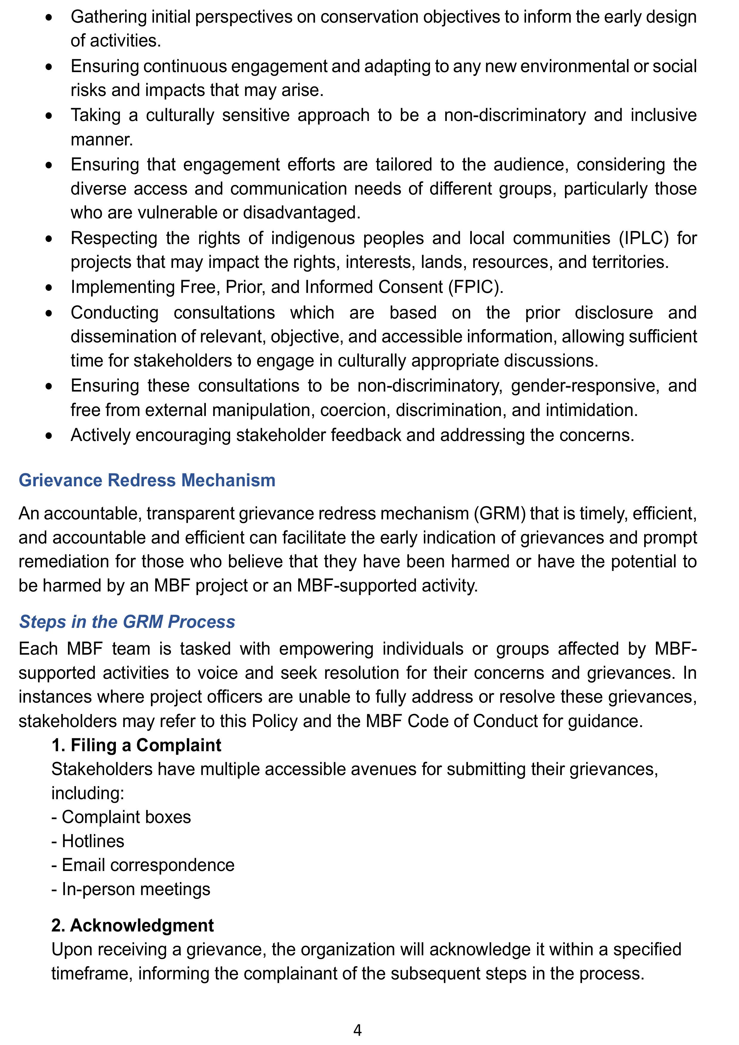 Social Safeguard Policy
