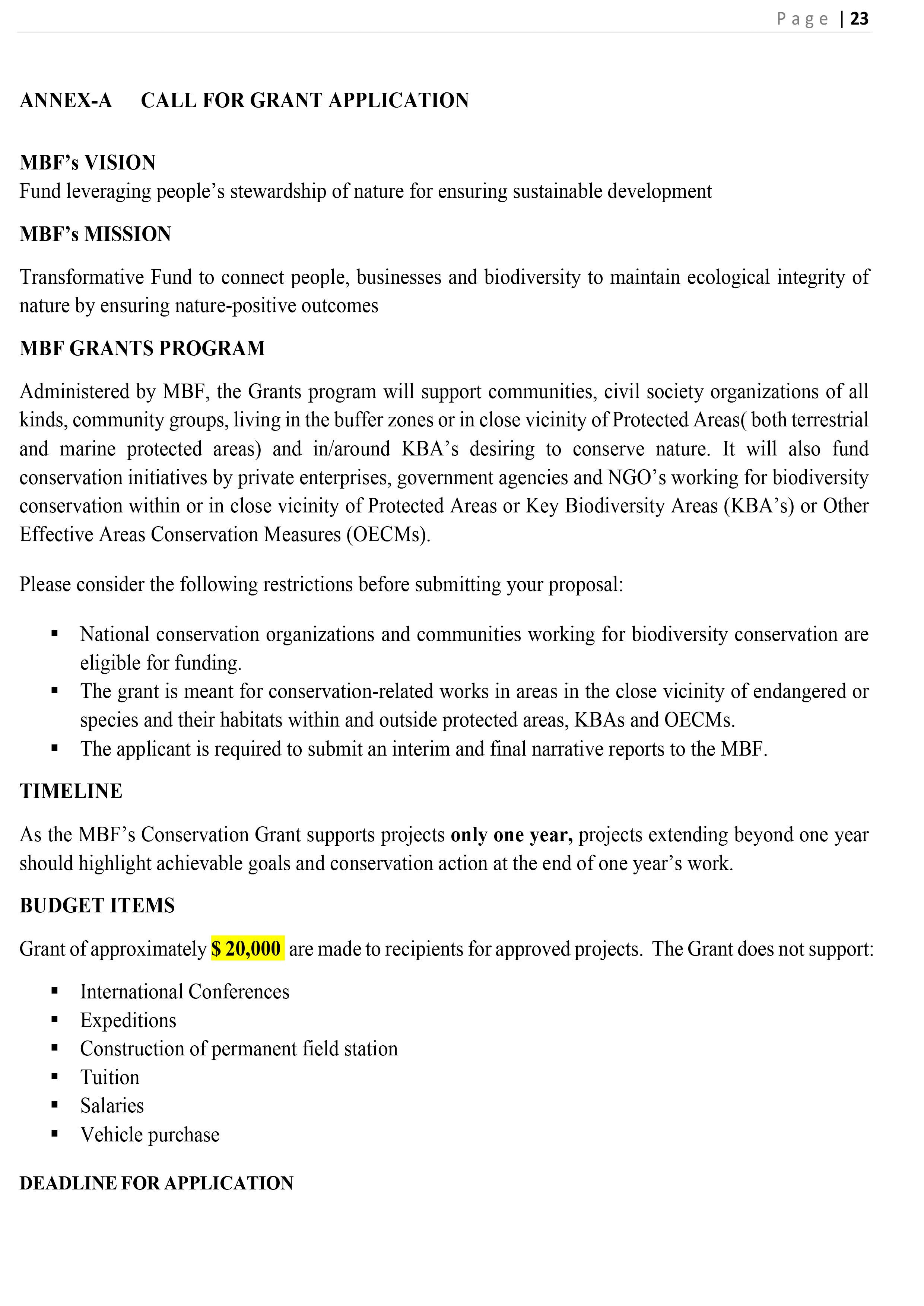 GRANTS Disbursement Policy and Procedures